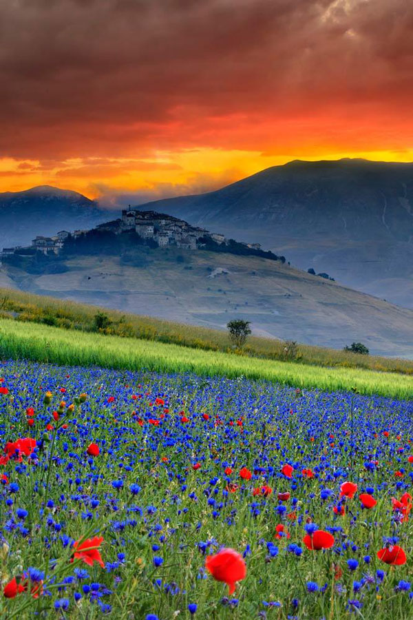 perierga.gr - Castelluccio: Η πολύχρωμη κοιλάδα της Ιταλίας!